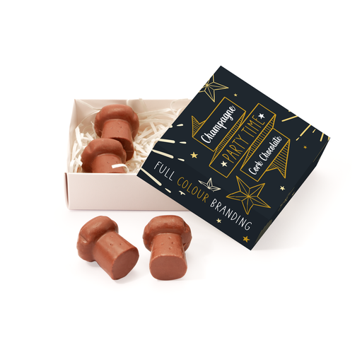 [100319] Party Time - Eco Treat Box - Champagne Cork Chocolate - Popping Candy