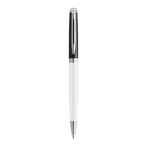 Hemisphere colour blocking ballpoint pen with palladium trim (blue ink)