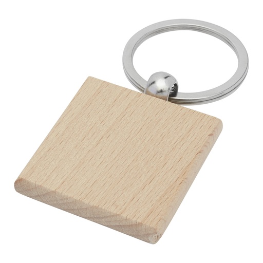 Gioia beech wood squared keychain