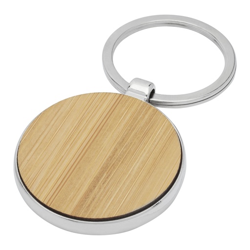 [11812571] Nino bamboo round keychain